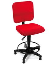 Cadeira Secretária Base Caixa Linha Tela Mesh Vermelho - Design Office