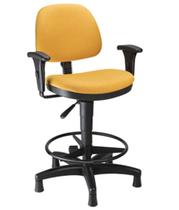 Cadeira Secretária Caixa com Aro Linha Confort Plus Amarelo