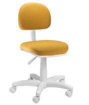 Cadeira Secretária com Base Giratória Linha Confort Plus Amarelo