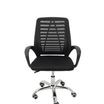 Cadeira Secretária de Escritório Giratória Office Best Chair Preta
