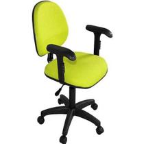 Cadeira Secretária Executiva Lamina Corano Amarelo