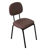 Cadeira Secretaria Fixa Palito Tecido Facto Manicure