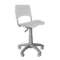 Cadeira Secretária Giratória Plástica Ergoplax Branco - Ultra Móveis Corporativo