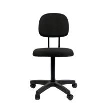 Cadeira secretaria giratoria tropical com L duplo o pistão e fixo não tem regulagem tecido preto Cadeira secretaria giratoria tropical com L duplo o pistão e fixo não tem regulagem tecido preto