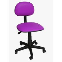 Cadeira Secretária Laminada Ibiza Pistão a Gás Corano Roxo