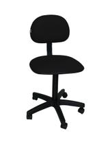 cadeira secretaria laminada sem regulagem de altura tecido preto - Company