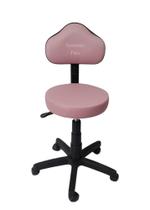 Cadeira secretaria mocho podóloga estética - para dentista,manicure, tatuador, corano rosa bebe Cadeira secretaria mocho podóloga estética - para dentista,manicure, tatuador, corano rosa bebe