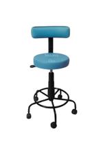 Cadeira secretaria mocho podóloga estética - para dentista, manicure, tatuador,estrela de ferro corano azul bebe Cadeira secretaria mocho podóloga estética - para dentista, manicure, tatuador,estrela de ferro corano azul bebe