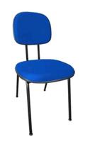 Cadeira secretária palito desmontável fixa azull