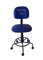 Cadeira Secretaria Regulagem Altura A Gás Base Ferro Rodízio