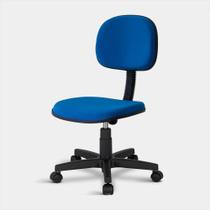 Cadeira Secretária Tecido Giratória 1853 Azul