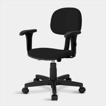 Cadeira Secretária Turim Giratória 1853 C/br 8717 Preta