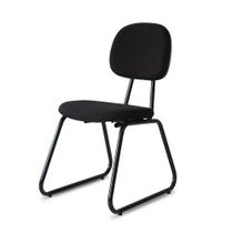 Cadeira Secretária Turim Pé Sky Preta