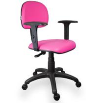 Cadeira Secretária Viena Rosa Com Braço - ULTRA Móveis - Ultra Móveis Corporativo