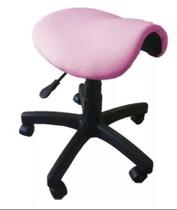 Cadeira Sela Com Aro p/ Pes e Ajuste de Altura Cor: Rosa Cadeira Sela Com Aro p/ Pes e Ajuste de Altura Cor: Rosa