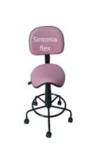 Cadeira Sela Secretaria Estética Manicure Tatuador Dentista - Sintonia Flex