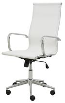 Cadeira Sevilha Eames Alta Cromada Tela Branca - 38041