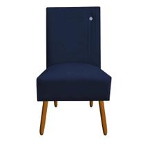 Cadeira sevilha sued azul marinho