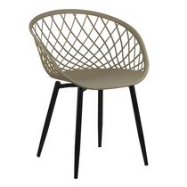 Cadeira Sidera Charles Eames Ocean Fixa Base Preto