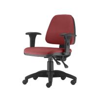 Cadeira Sky com Bracos Assento Crepe Vermelho Base Nylon Arcada - 54797