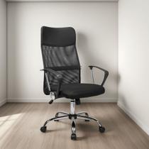 Cadeira Smart Preta Ergonômica com Rodízios Conforto e Praticidade para Escritório