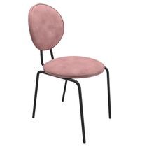 Cadeira Sofia Veludo Rosa - FdECOR