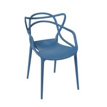 Cadeira Solna Azul em Polipropileno Or Design Cadeira Solna Azul em Polipropileno Or Design
