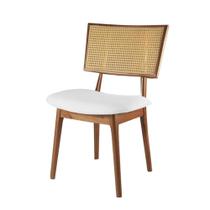 Cadeira Sun Sextavada com Assento Branco e Base Champanhe - 59287 Cadeira Sun Sextavada com Assento Branco e Base Champanhe - 59287