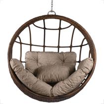 Cadeira Suspensa Balanço Ninho Jardim Gourmet Alumínio Teto