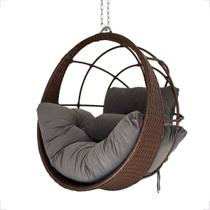 Cadeira Suspensa Balanço Ninho Ômega Jardim Gourmet Alumínio Teto