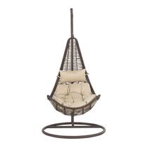 Cadeira Suspensa Egg com Suporte Marrom