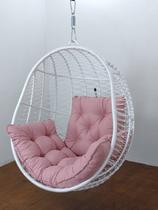 Cadeira suspensa Macaipe Corda náutica Branco