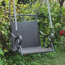 Cadeira suspensa Swing International Caravan Resin Wicker Steel Cadeira suspensa Swing International Caravan Resin Wicker Steel