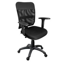 Cadeira Tela Executiva Ergonômica NR17 Com Braço Regulável Preta - ULTRA Móveis - Ultra Móveis Corporativo