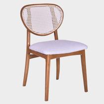 Cadeira Terrassa Estrutura Nozes Vários Tecidos em Linho e Veludo- Qualitá