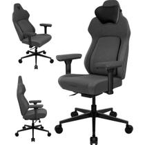 Cadeira ThunderX3 Cinza Escuro Para Escritório Gamer Almofadas Ergonômicas Alto Conforto Apoio Para Braço Ajuste 3D e Cabeça