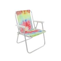 Cadeira Tie Dye de Aluminio - Linda, Moderna, Tendencia