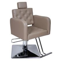 Cadeira Tokyo Fixa Hidráulica Base Quadrado Estofado Fendi Cadeira Tokyo Fixa Hidráulica Base Quadrado Estofado Fendi