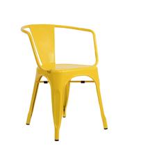 Cadeira Tolix Com Braços - Cor Amarela - shopshop