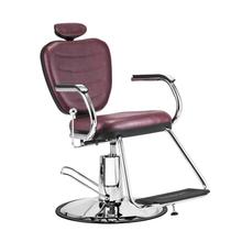 Cadeira Top Barber Barbeiro Reclinável Hidráulica Vermelha Dompel