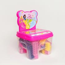 Cadeira toy blocos - 24 pçs - princesas Cadeira toy blocos - 24 pçs - princesas