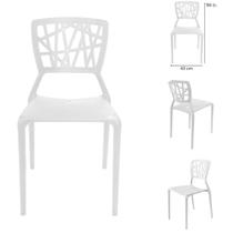 Cadeira Trama Branca para Jardim área externa Quintal Cozinha