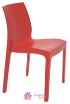 Cadeira Tramontina Alice Satinada Vermelha sem Braços em Polipropileno