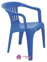 Cadeira Tramontina Atalaia Basic com Braços em Polipropileno Azul