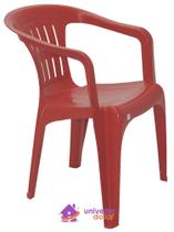 Cadeira Tramontina Atalaia Basic com Braços em Polipropileno Vermelho