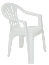 Cadeira Tramontina Bertioga Basic com Braços em Polipropileno Branco