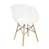 Cadeira Tramontina Elena em Polipropileno Branco com Base 3D