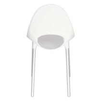 Cadeira Tramontina Elisa Summa em Polipropileno Branco com Pernas de Aluminio Anodizado