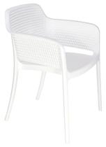Cadeira tramontina gabriela em polipropileno e fibra de vidro branco