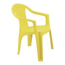 Cadeira Tramontina Ilhabela Empilhável em Polipropileno Matte Amarelo